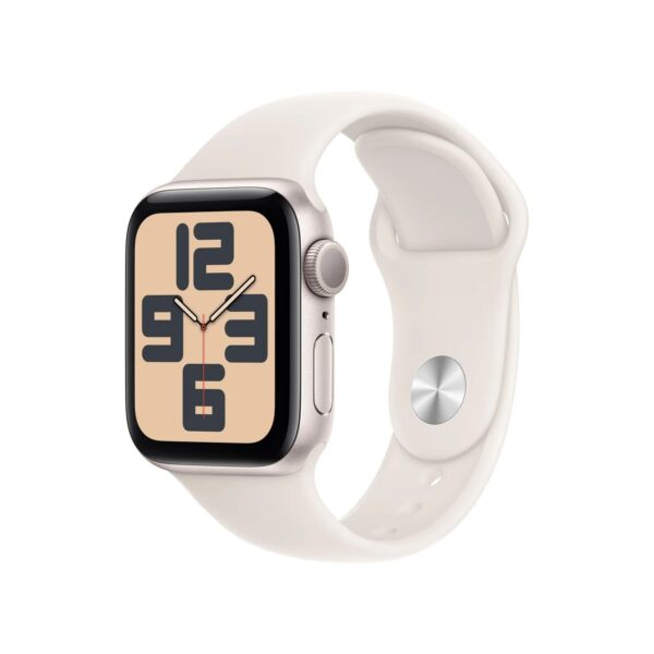 Apple Watch SE GPS 40mm Blanco estrella Aluminio con Blanco estrella Sport Band - M/L