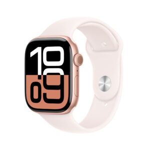 Apple Watch Series 10 GPS 42mm Oro rosa Aluminio con Light Blush Sport Band - M/L