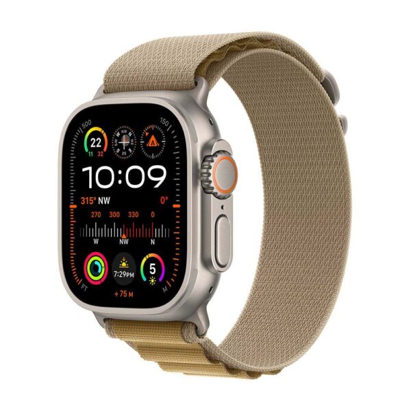 Apple Watch Ultra 2 GPS + Cellular 49mm Natural Titanio con Tan Alpine Loop - Large