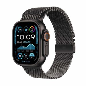 Apple Watch Ultra 2 GPS + Cellular 49mm Negro Titanio con Black Titanio Milanese Loop - S