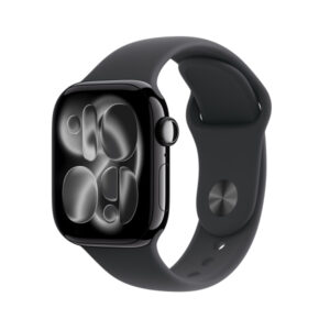 Apple Watch Series 11 GPS 46mm Negro azabache Caja de aluminio con Negro Sport Band - M/L