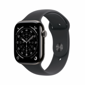 Apple Watch Series 11 GPS + Cellular 42mm Pizarra Caja de titanio con Negro Sport Band - M/L