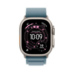 Apple Watch Ultra 3 GPS + Cellular 49mm Natural Caja de titanio con Light Blue Alpine Loop - Medium