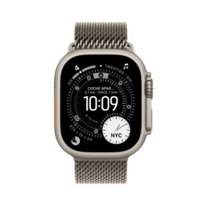 Apple Watch Ultra 3 GPS + Cellular 49mm Natural Caja de titanio con Natural Titanium Milanese Loop - Large