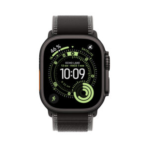 Apple Watch Ultra 3 GPS + Cellular 49mm Negro Caja de titanio con Negro/Charcoal Trail Loop - S/M