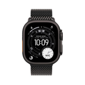 Apple Watch Ultra 3 GPS + Cellular 49mm Negro Caja de titanio con Negro Titanium Milanese Loop - Medium