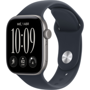 Apple Watch Series 12 GPS + Cellular 42mm caja de aluminio gris espacial con Azul marino Sport Band - M/L