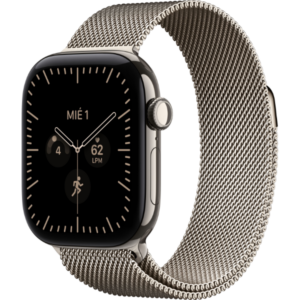 Apple Watch Series 12 GPS + Cellular 46mm caja de titanio natural con Natural Milanese Loop - S/M