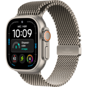 Apple Watch Ultra 4 GPS + Cellular 49mm caja titanio natural con Titanio natural Milanese Loop - L