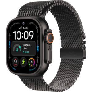 Apple Watch Ultra 4 GPS + Cellular 49mm caja titanio negro con Negro Titanium Milanese Loop - S